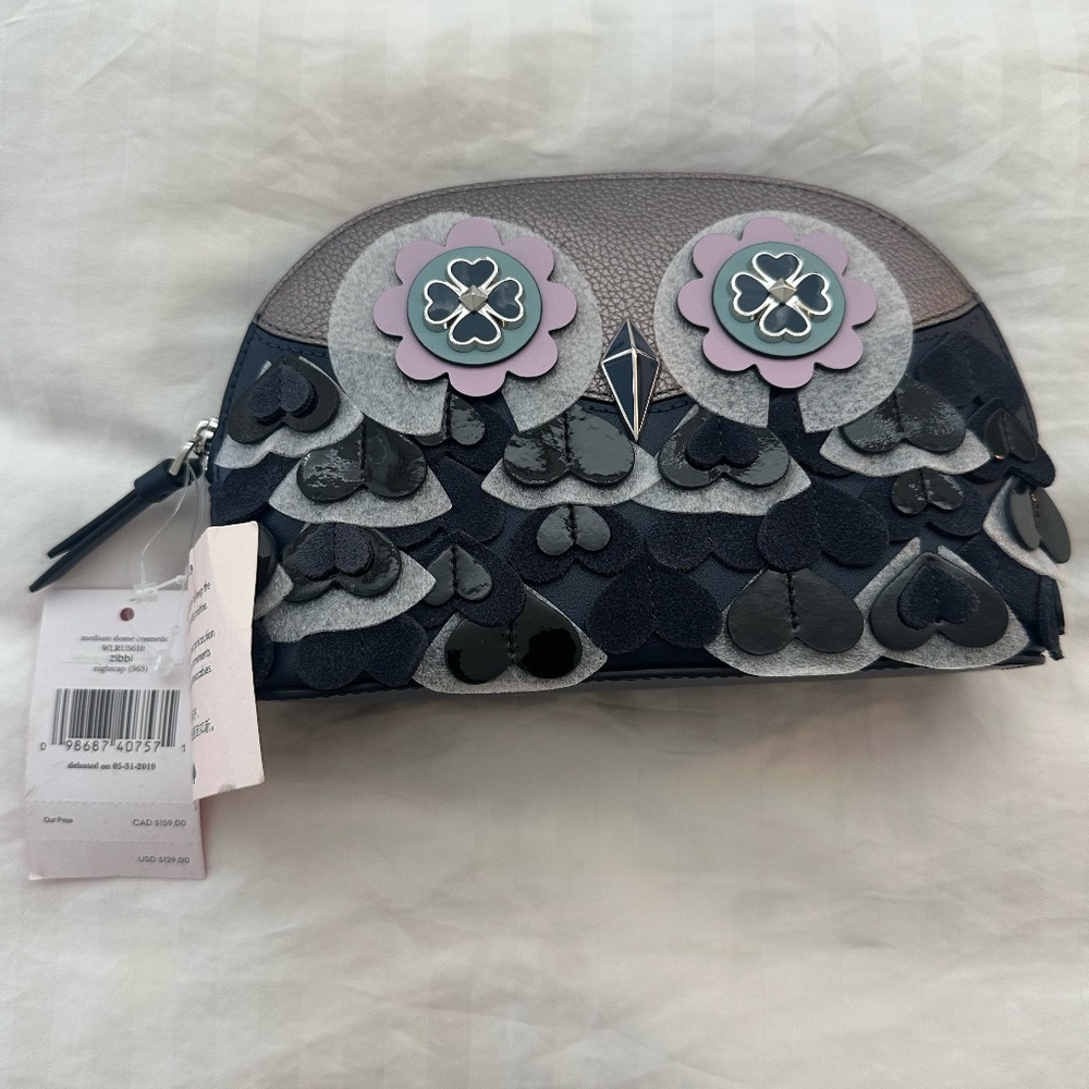 Kate Spade Owl Cosmetic Bag / Pouch